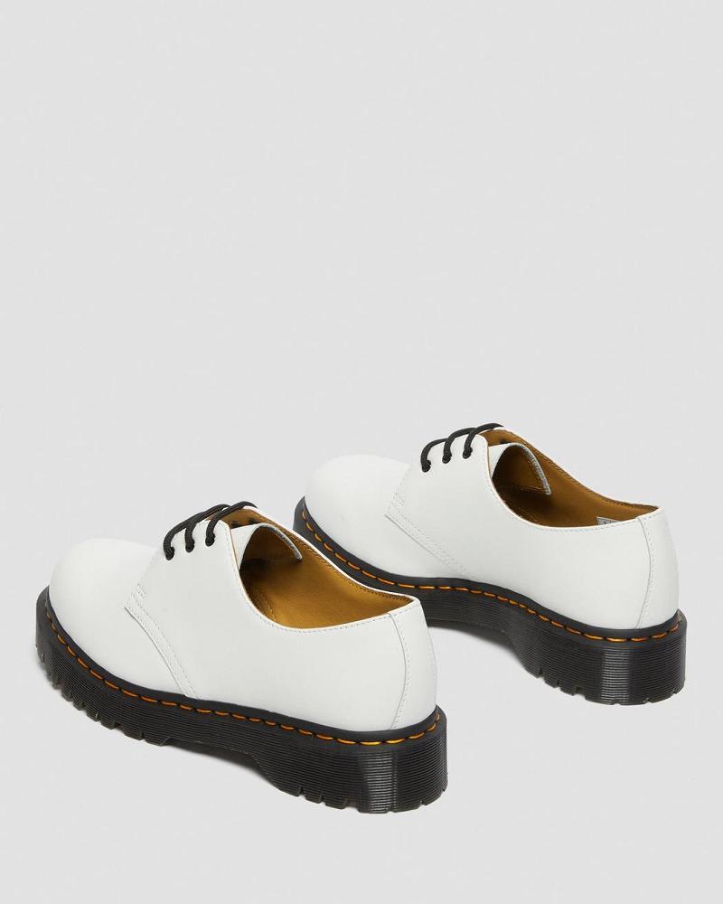 Men's Dr Martens 1461 Bex Smooth Leather Oxfords Shoes White | AU 586NWY